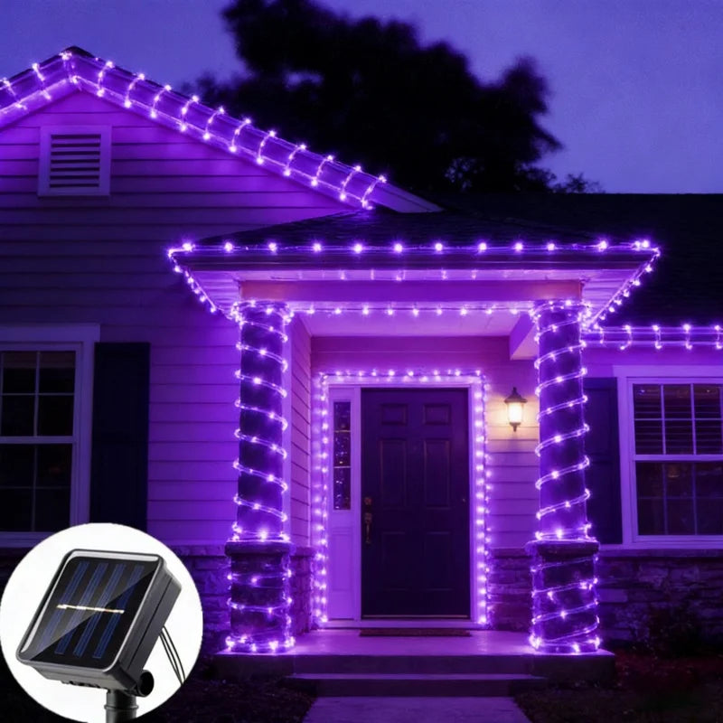 Solar-Powered LED Fairy String Lights