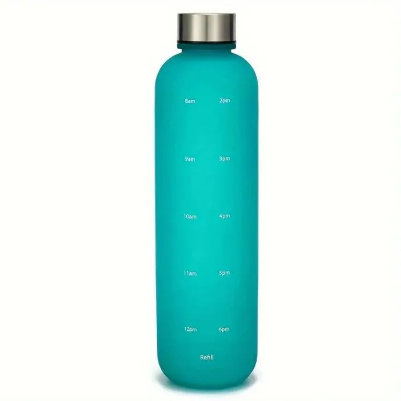 Botella de Agua Deportiva con Gradiente y Marcas de Medición