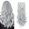 22-Inch Curly Wavy Clip-In Hair Extensions - 7 Piece Set