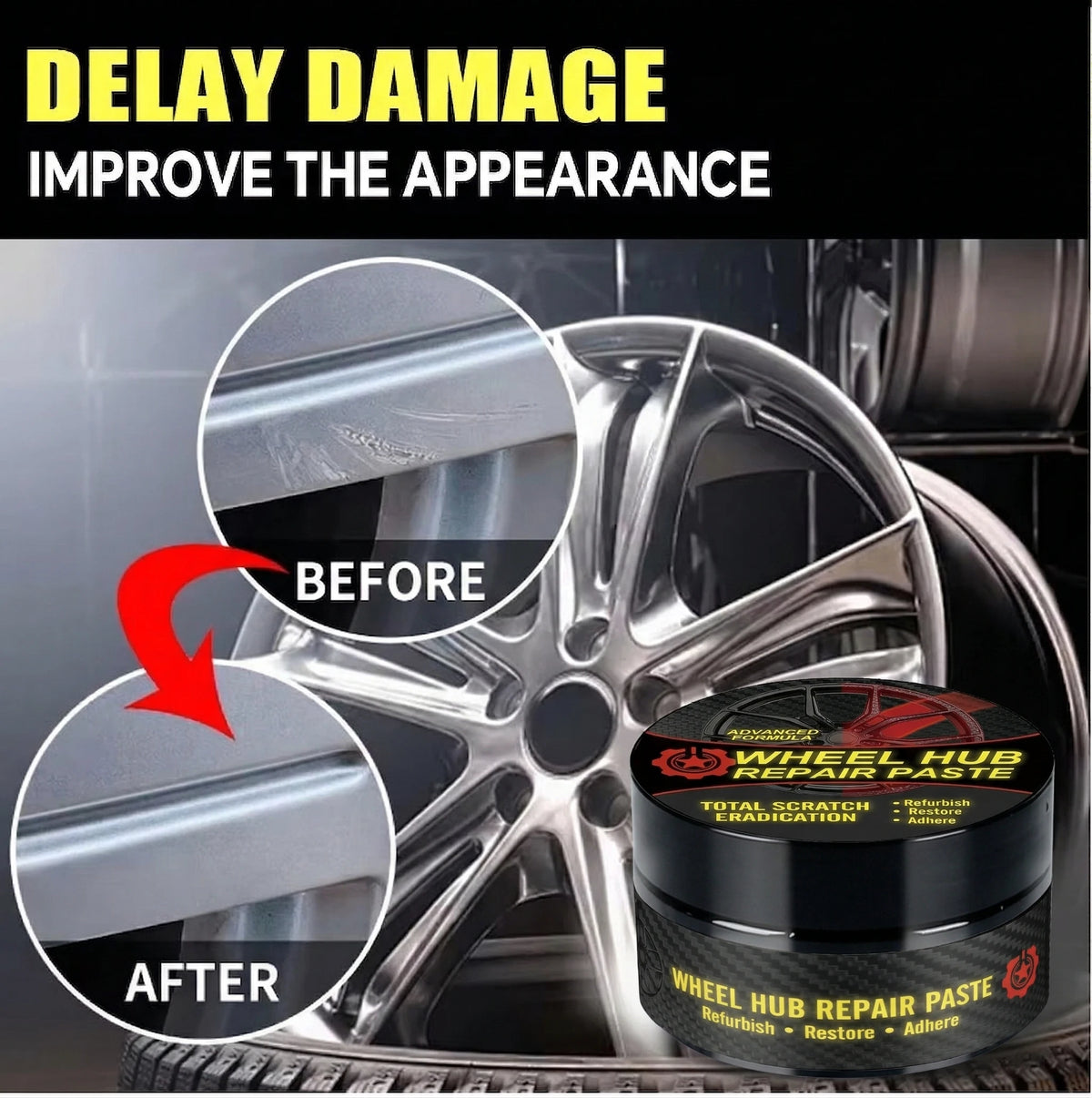 Wheel Rim Scratch Repair Paste