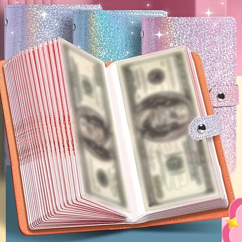 A6 Cash Organizer Notebook – 50 Pages, Holds 100 Banknotes