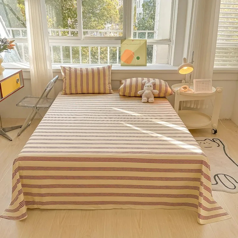 Organic Cotton Percale Bed Sheet Set with Pillowcases