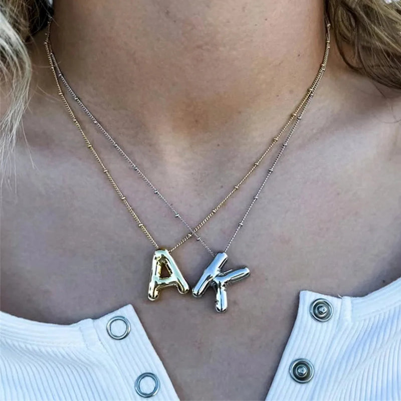 Personalized Initial Letter Pendant Necklace