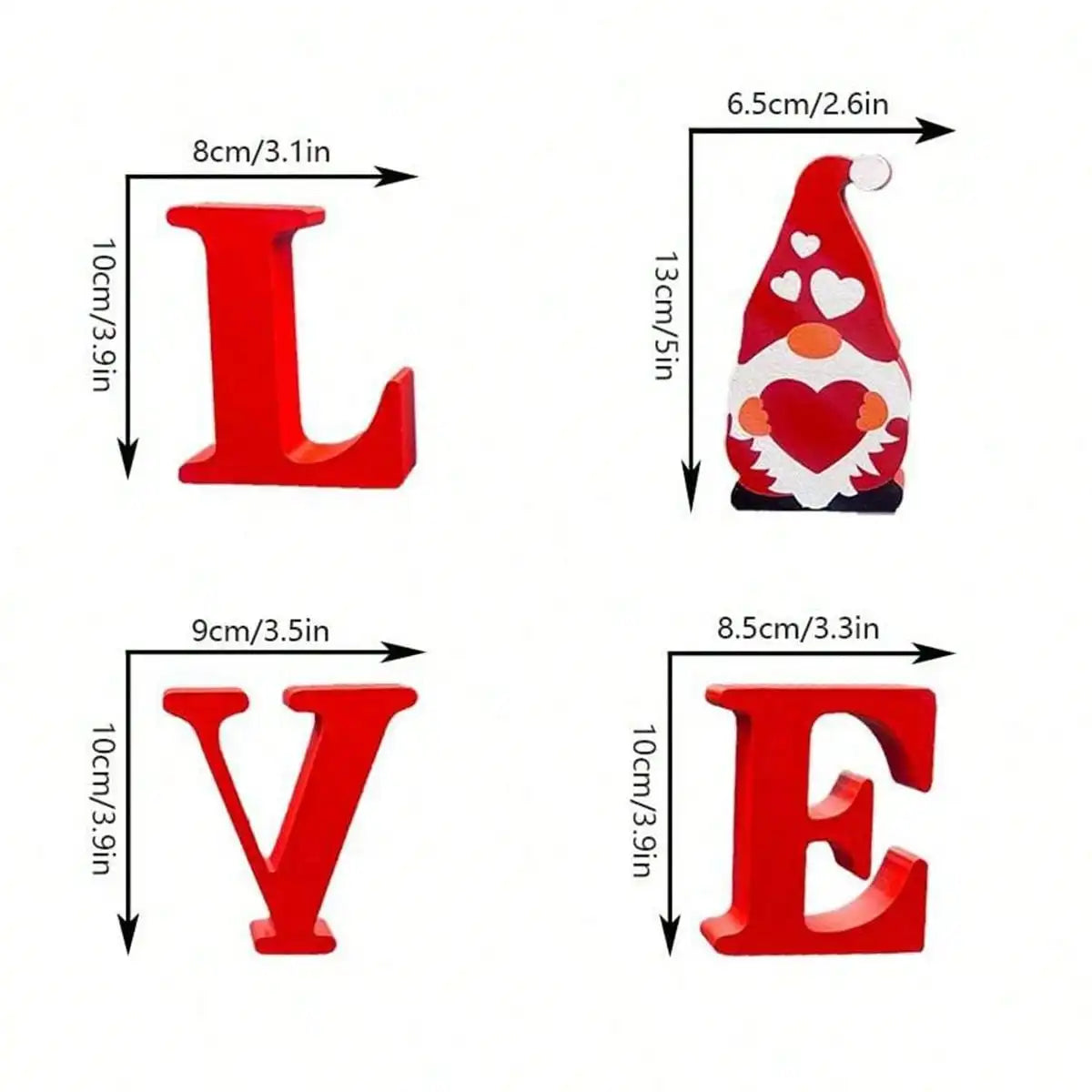 Mr & Mrs Wooden Love Sign Set for Wedding Table Displays