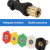 Multi-Color Car Wash Foam Nozzle & Quick Adapter for Karcher Pressure Washers