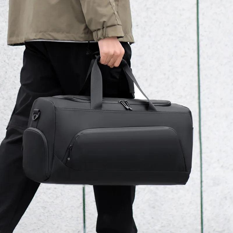 Large Capacity Travel Duffel Bag with Shoe Compartment