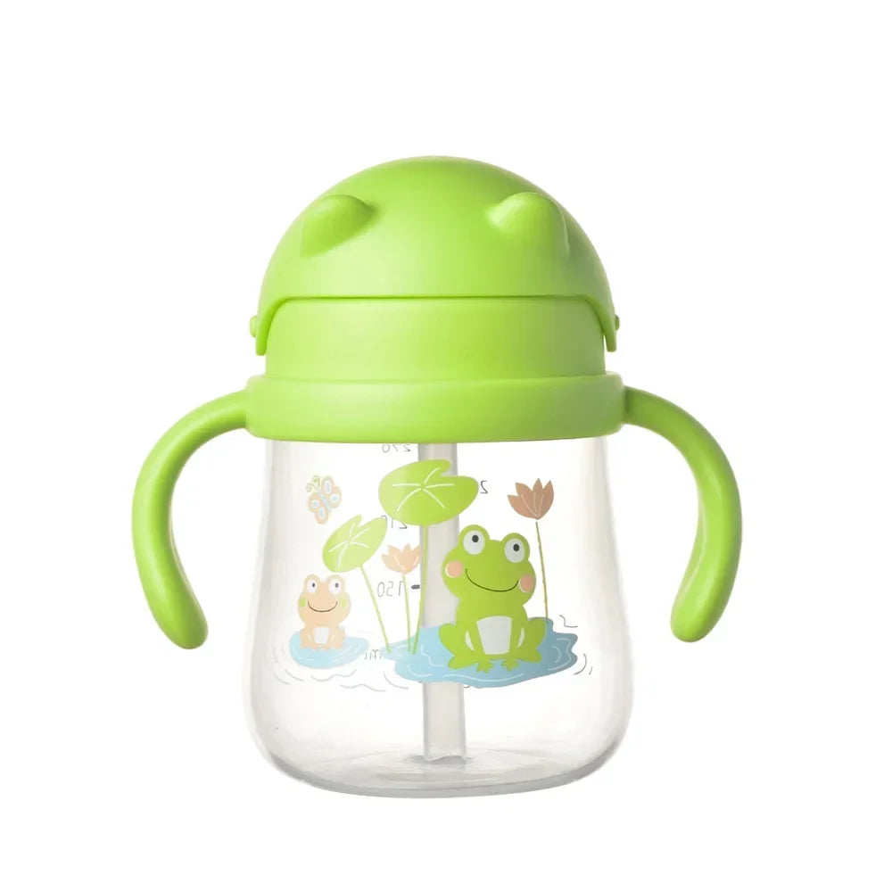 Baby Training Cup with Straw and Easy-Grip Handles