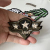 Tactical Military Iron-On Patch with Slogan – Embroidered Badge for DIY Clothing