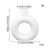 Donut-Shaped Decorative Plastic Vase for Home & Office