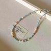Natural Stone and Pearl Collar Necklace