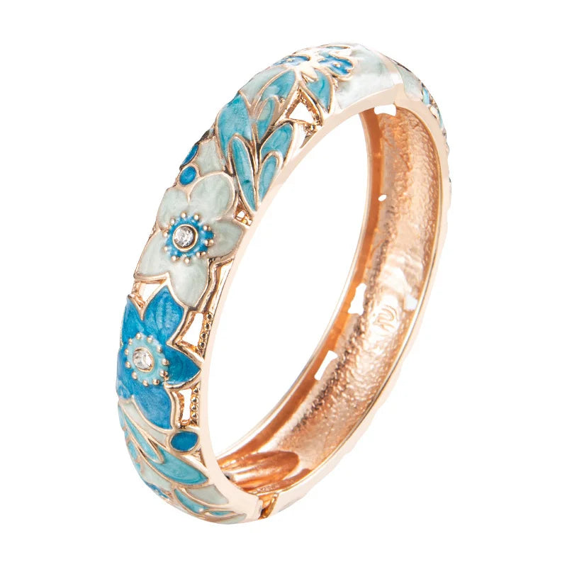 Double Enamel Women's Bangle Set
