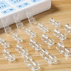 Clear Plastic Cable Clips with Adhesive Backing