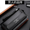 Men's Leather Clutch Wallet with Phone Pocket