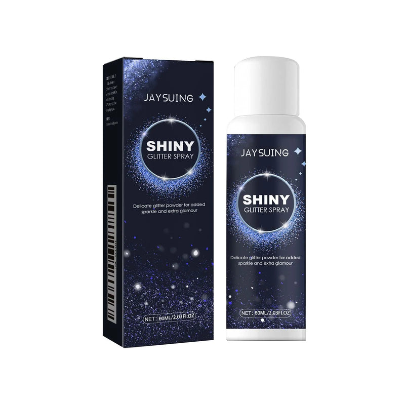 Radiant Silver Glitter Spray for Hair, Face & Body