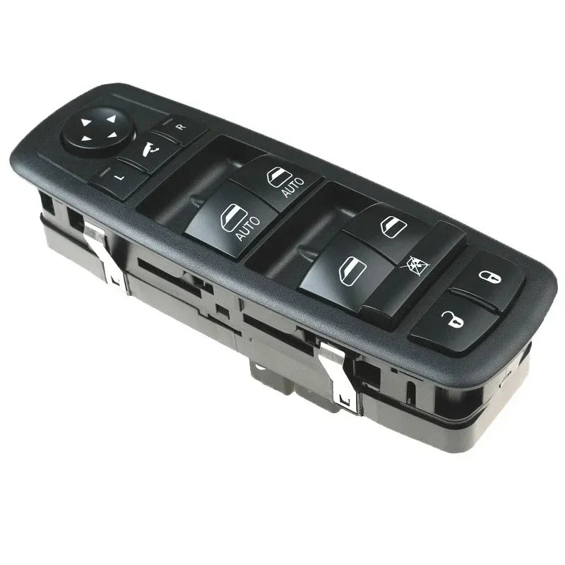 Black power window switch for Jeep Grand Cherokee, featuring multiple auto and manual settings.
