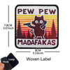 Funny Cat Face PVC Morale Patch with Hook-and-Loop Backing