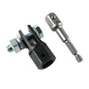 Chrome vanadium scissor jack adapter for drills and impact drivers