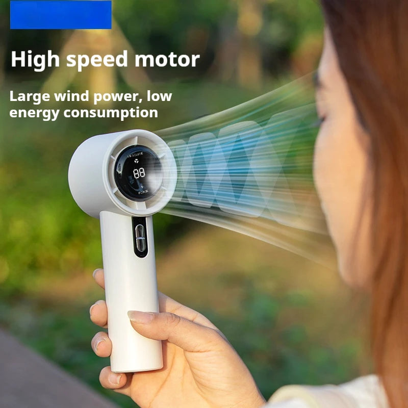 Powerful USB Rechargeable Handheld Fan