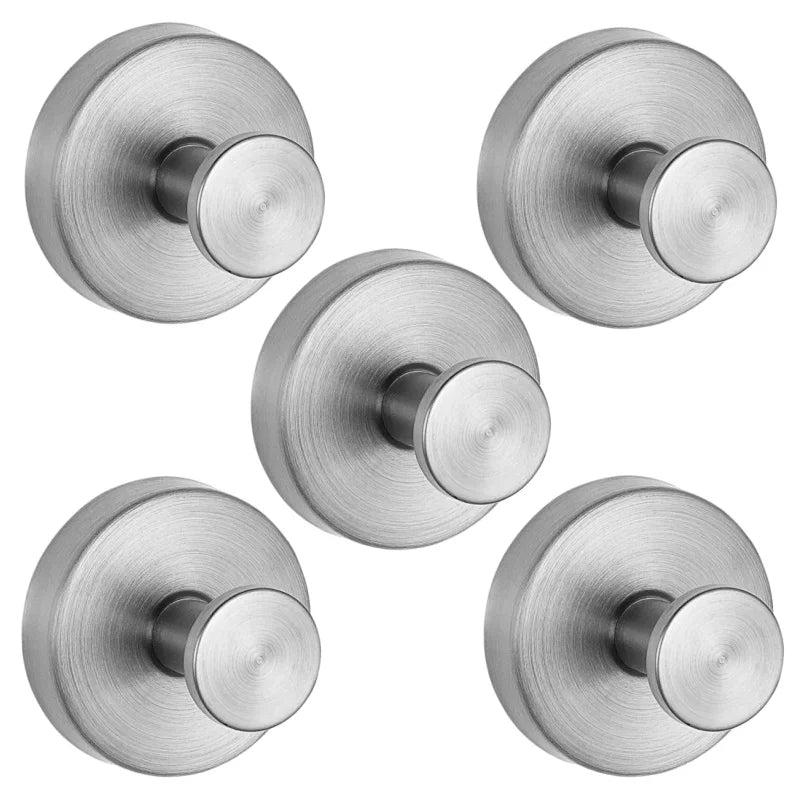 Stainless Steel Suction Cup Hooks - No-Drill Towel Holder