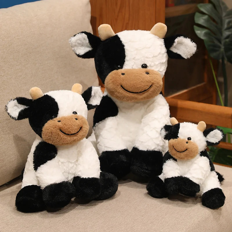 Huggable Plush Cow Toy – Super Soft Stuffed Animal for Kids & Adults