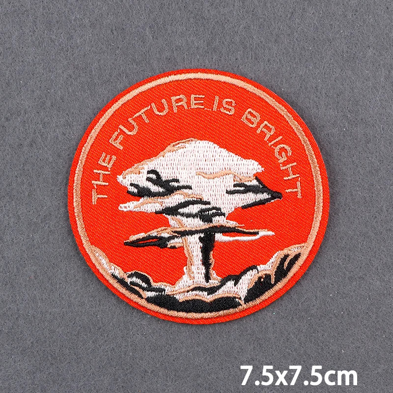 Encouraging Embroidery Iron-On Patches for Clothing and Accessories