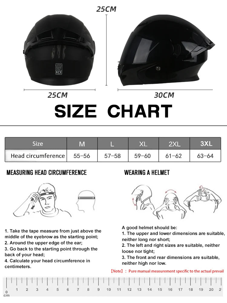 Modular Flip-Up Motorcycle Helmet with Removable Chin Guard