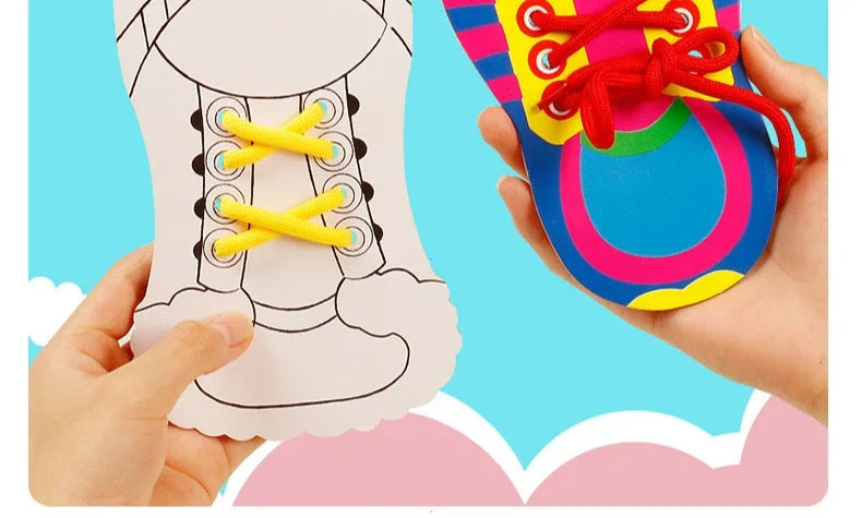 Shoelace Tying Practice Board for Kids – Learn to Tie Laces
