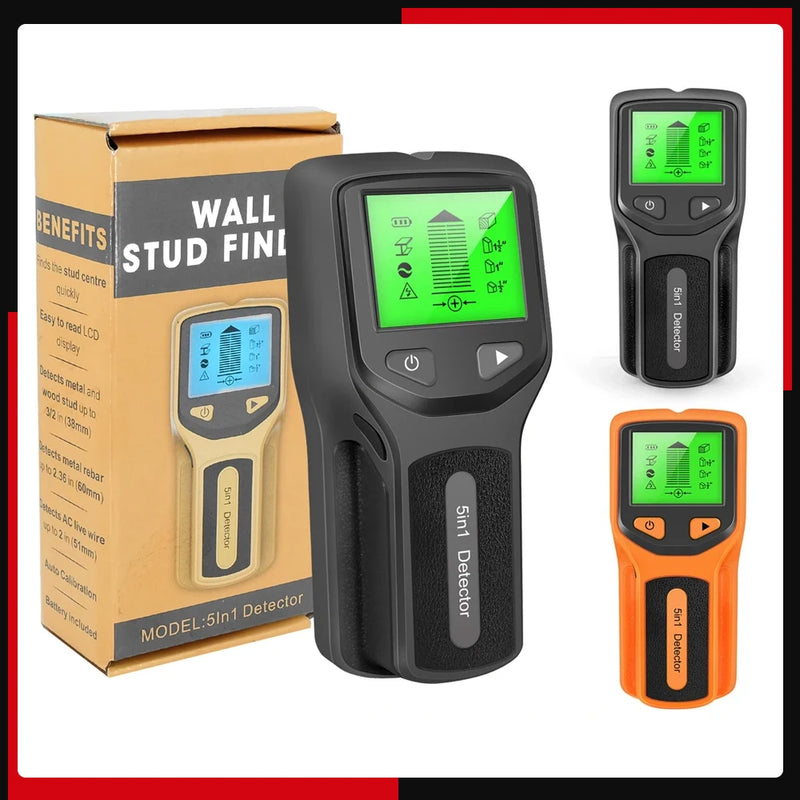 5-in-1 Digital Wall Scanner & Stud Finder