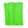 A bundle of bright green motorcycle wheel spoke cover wraps.