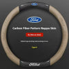 Carbon Fiber Steering Wheel Cover for Ford Models