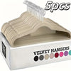 Stainless Steel Non-Slip Hangers for Wet & Dry Clothes (Set of 5)