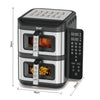 Dual Basket Air Fryer with Independent Controls
