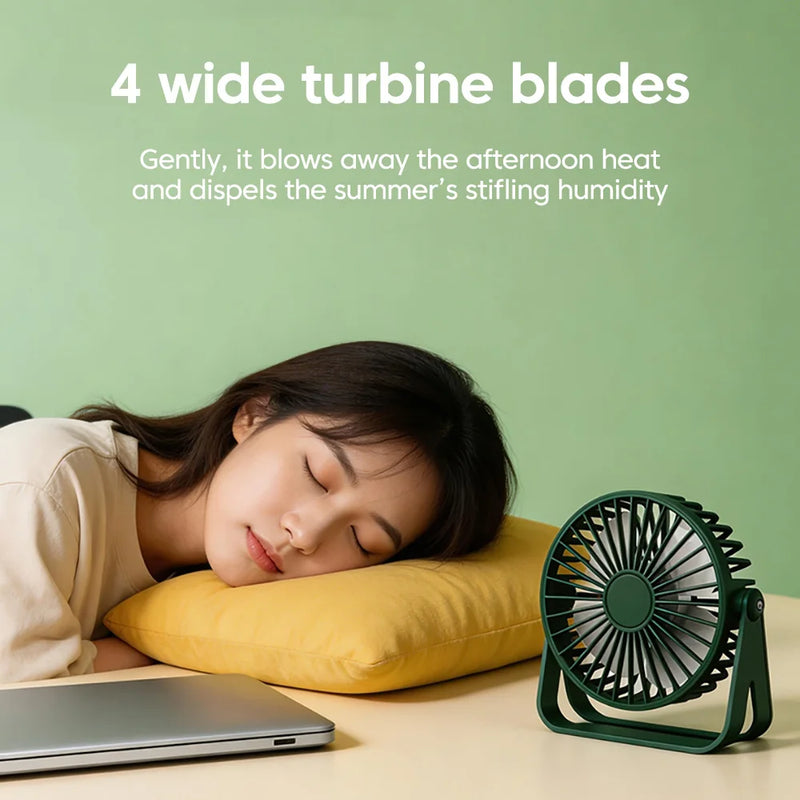 Portable USB Rechargeable Desk Fan