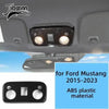 ABS plastic material trim kit for Ford Mustang 2015-2023 featuring carbon fiber grain decorative trim