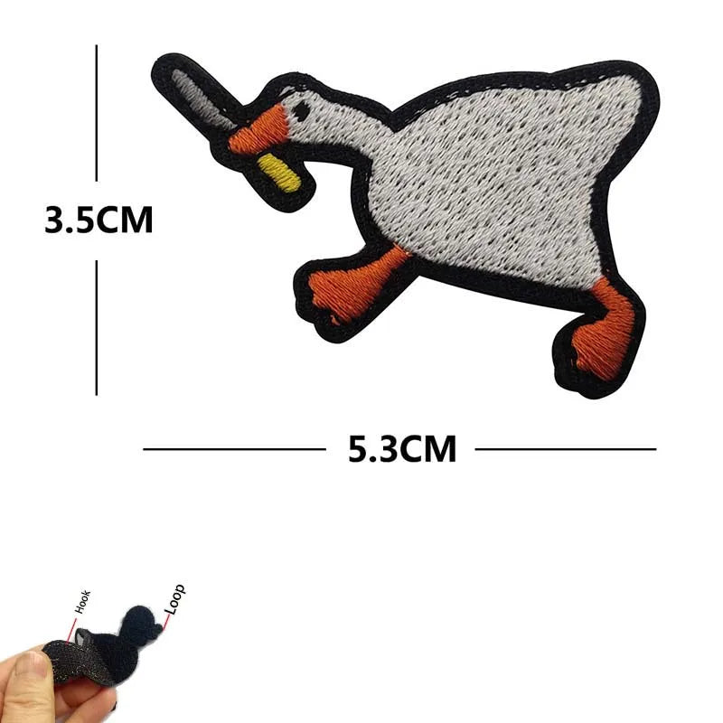 Funny Cat Face PVC Morale Patch with Hook-and-Loop Backing