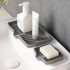 Silicone Drain Soap Dish with Anti-Slip Base