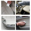 Close-up shots of melamine sponge cleaning erasers used for cleaning car interiors and surfaces.