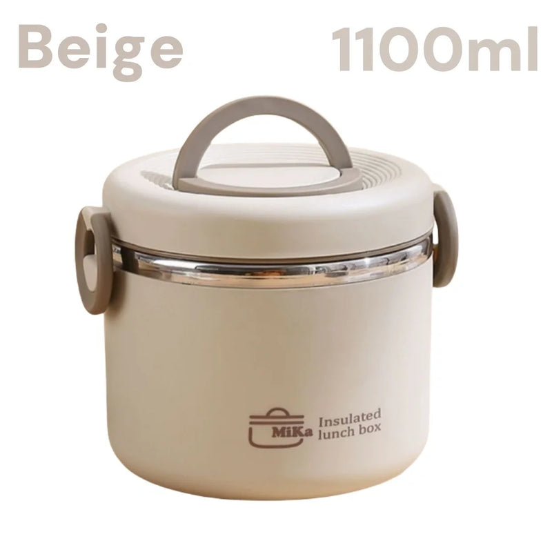 Insulated 304 Stainless Steel Lunch Box with Carry Bag