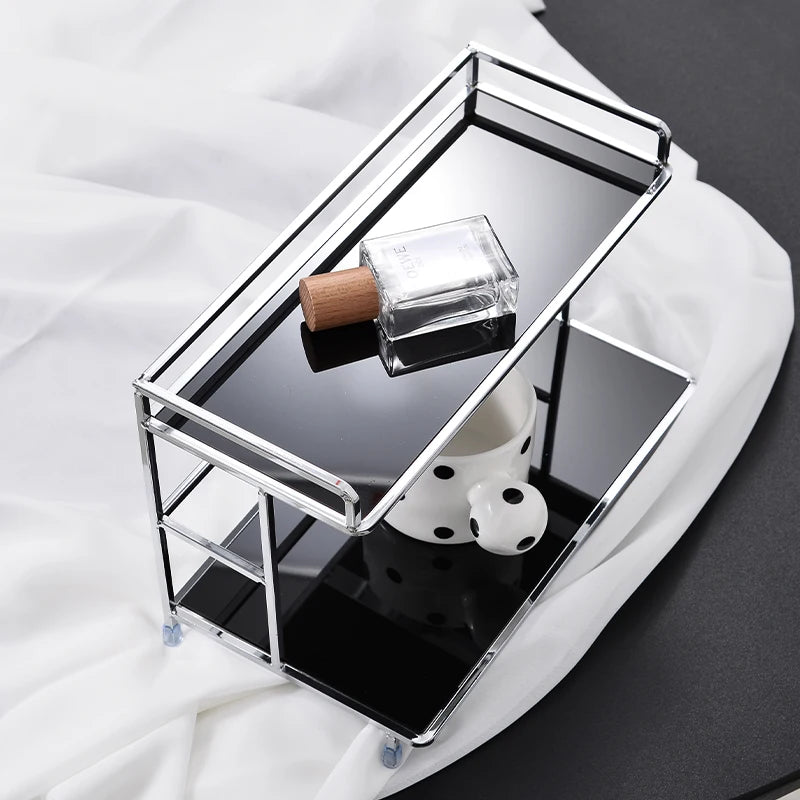Two-Tier Metal Desktop Storage Rack