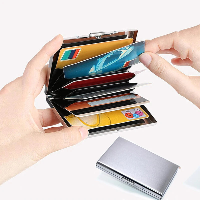 Ultra-Thin RFID Blocking Metal Card Holder
