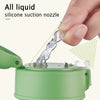 Portable Straw Water Bottle with Scale and Wide Mouth