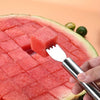 2-in-1 Stainless Steel Watermelon Cutter and Fork