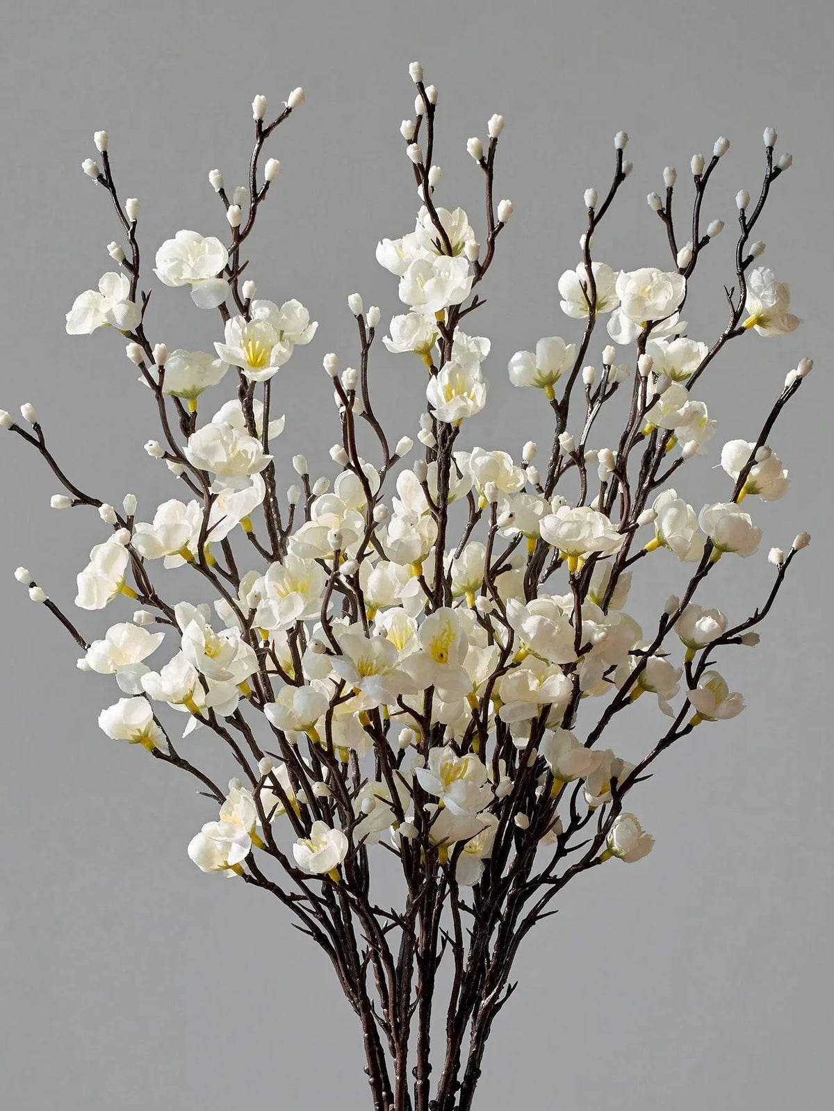 Artificial White Plum Blossom Branch for Chinese Home Décor