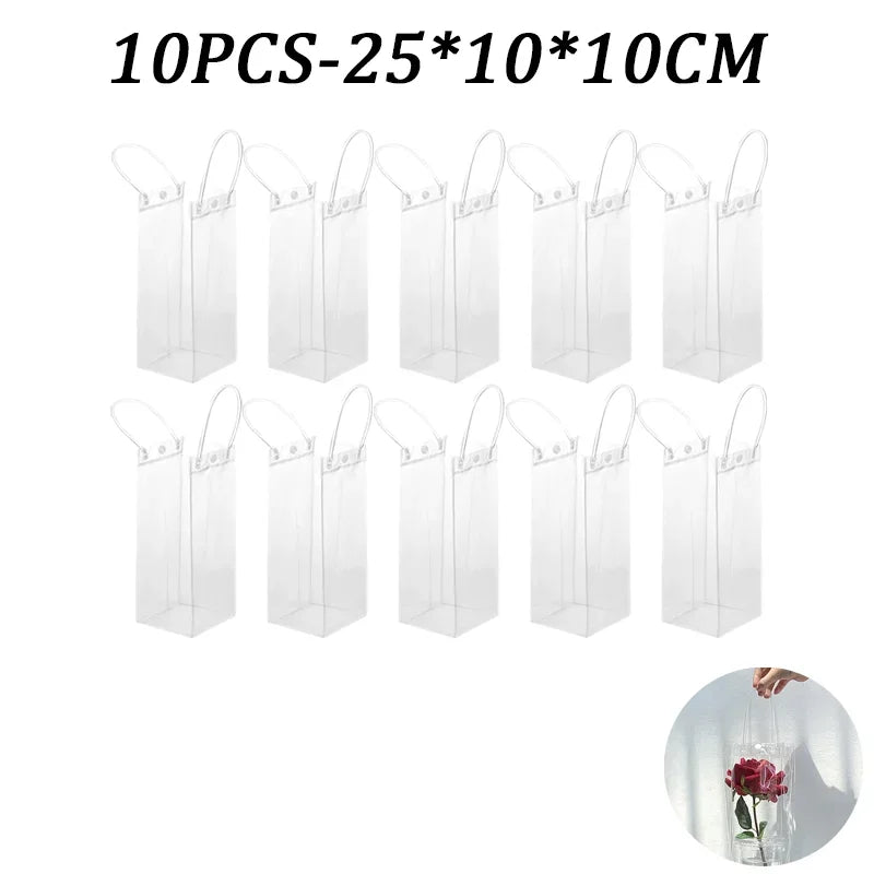 Clear PVC Gift Bags with Handles
