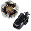 A silver Beyblade launcher featuring a Phoenix Wing and Drumsword component.