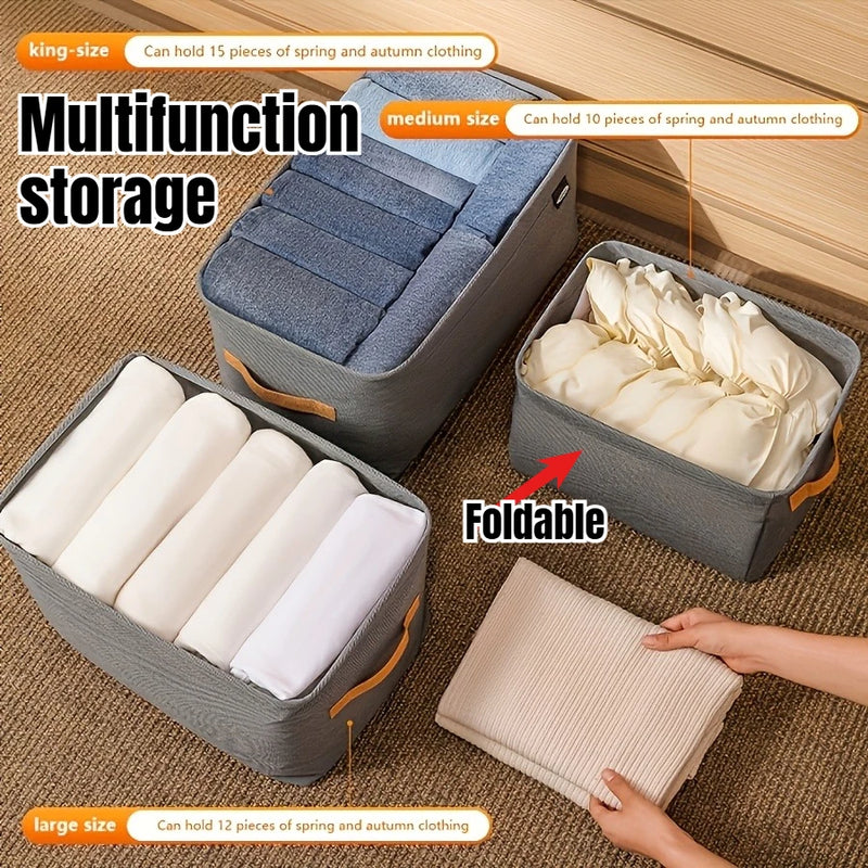 Foldable Non-Woven Fabric Closet Organizer Box