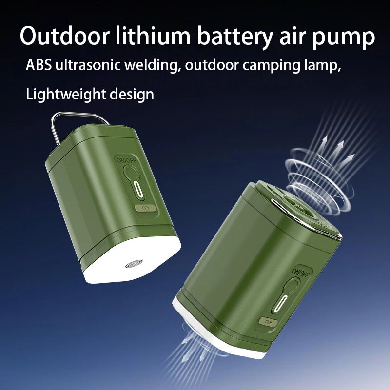 Portable Wireless Mini Air Pump with LED Light