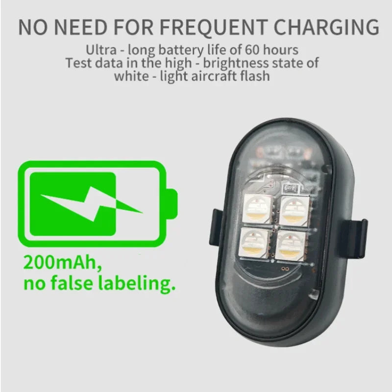 Wireless Remote Control LED Strobe Light for Vehicles and Drones