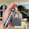 Silicone Beach Basket Keychain Charm