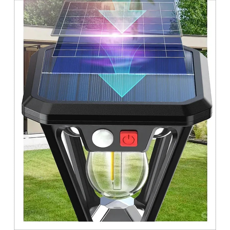 Solar-Powered Motion Sensor Light with Dual Mounting Options